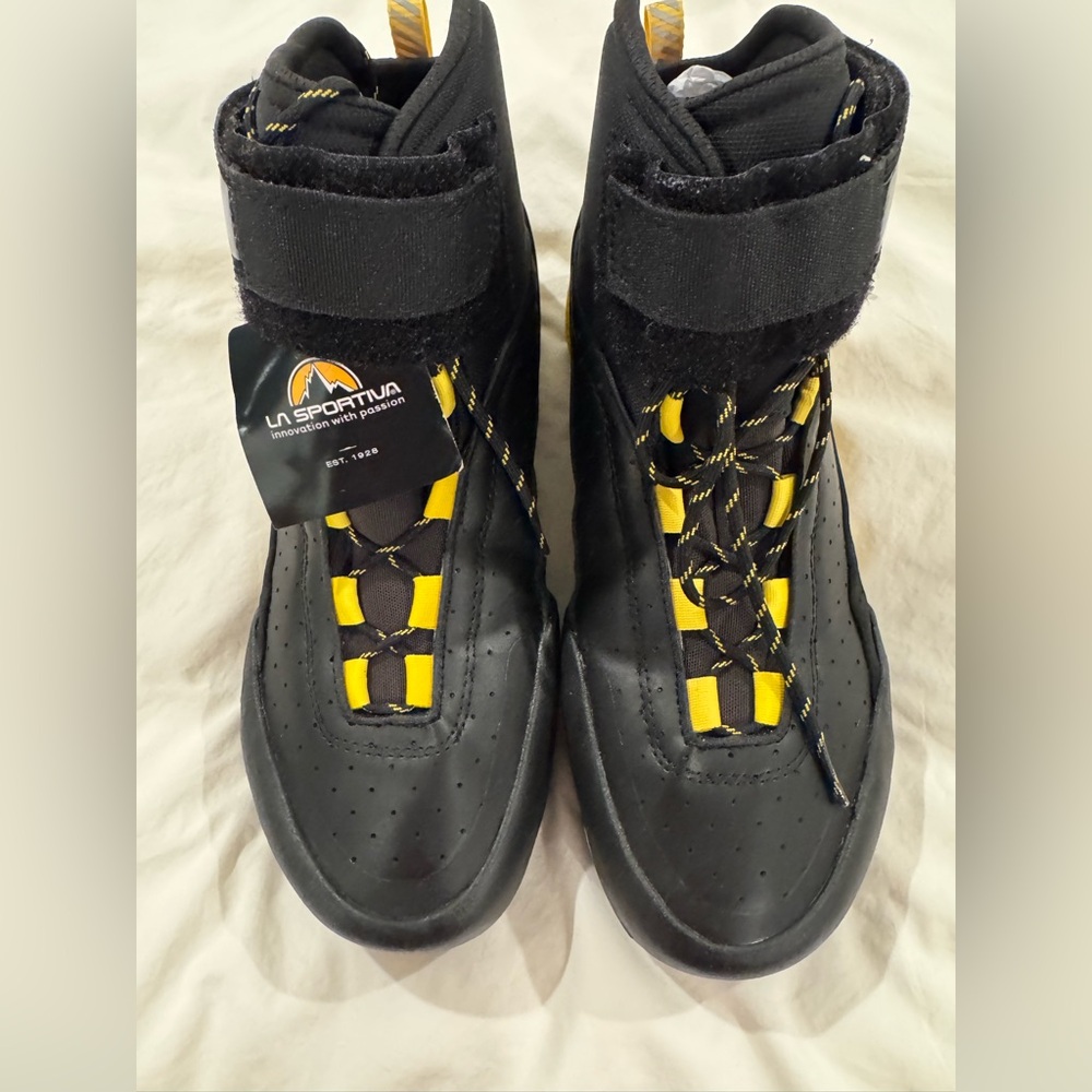 La Sportiva Black and Yellow Men's Boots